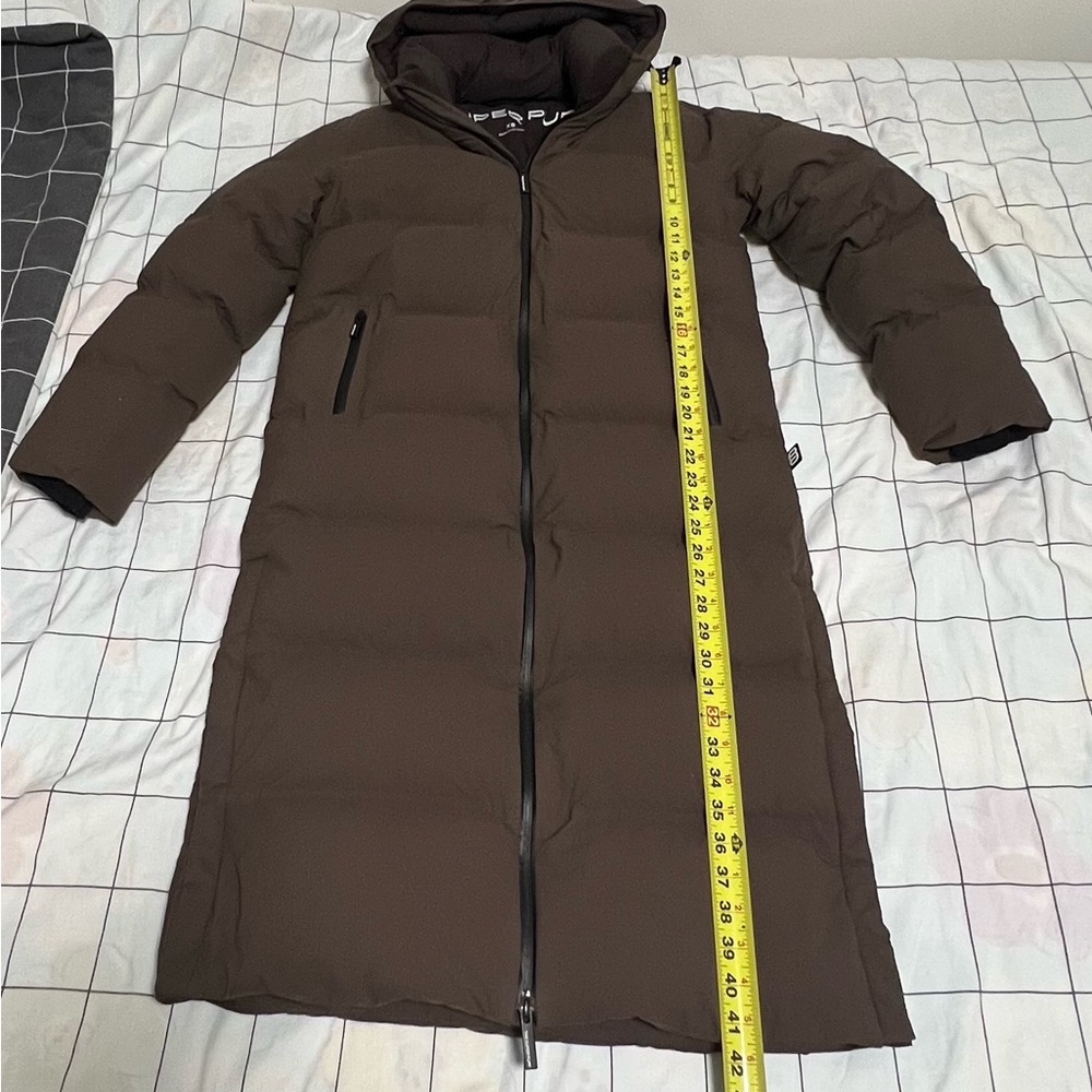 Tna The Super Puff₂o™ Long - Rainstop™ Sz XS Rich Mocha Brown - Picture 9 of 15